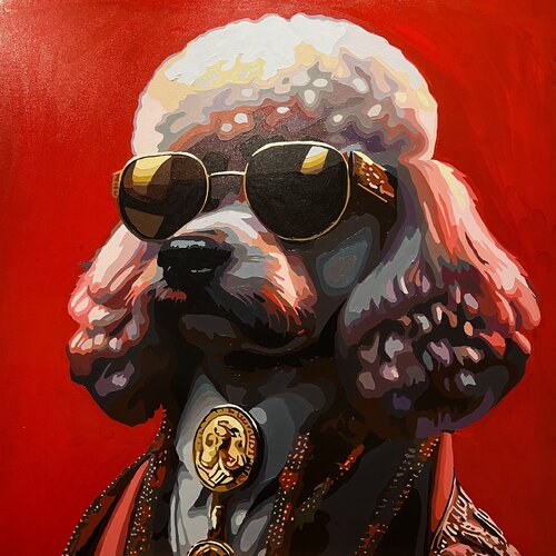 Marquis Poodledor by Nana Artamonova, Painting for Sale on Select