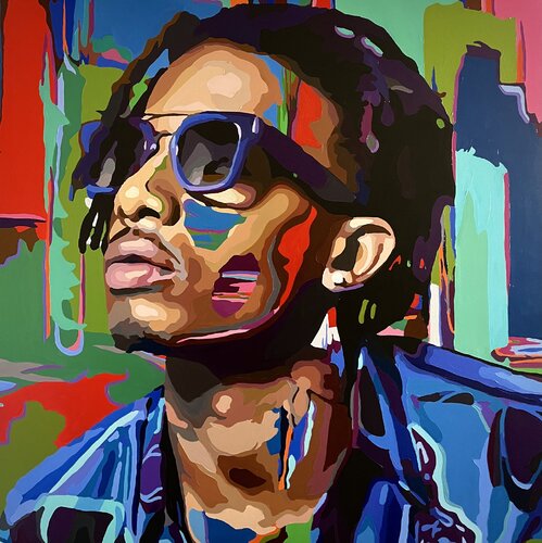 Reggaeton by Nana Artamonova, Painting for Sale on Select