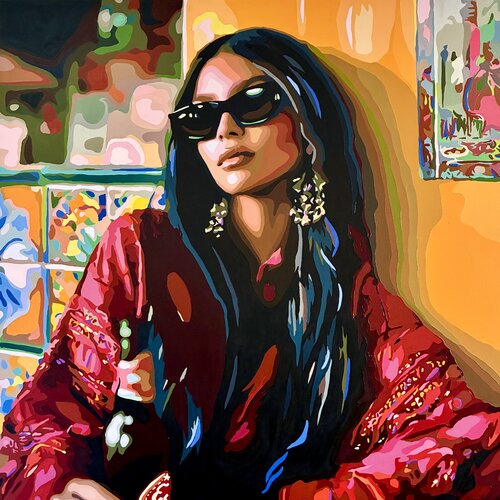 Stories from a Mexican bar by Nana Artamonova, Painting for Sale on Select