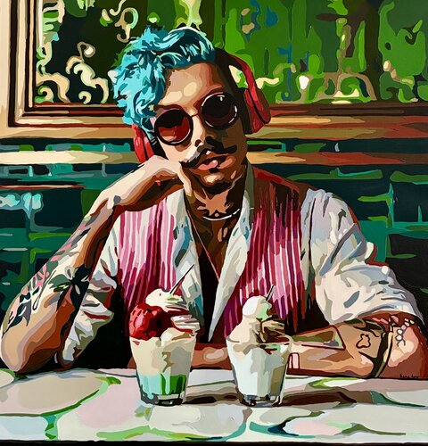One for Me, One for You by Nana Artamonova, Painting for Sale on Select