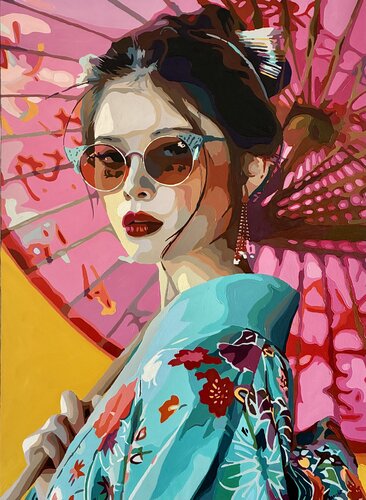 Hanami by Nana Artamonova, Painting for Sale on Select