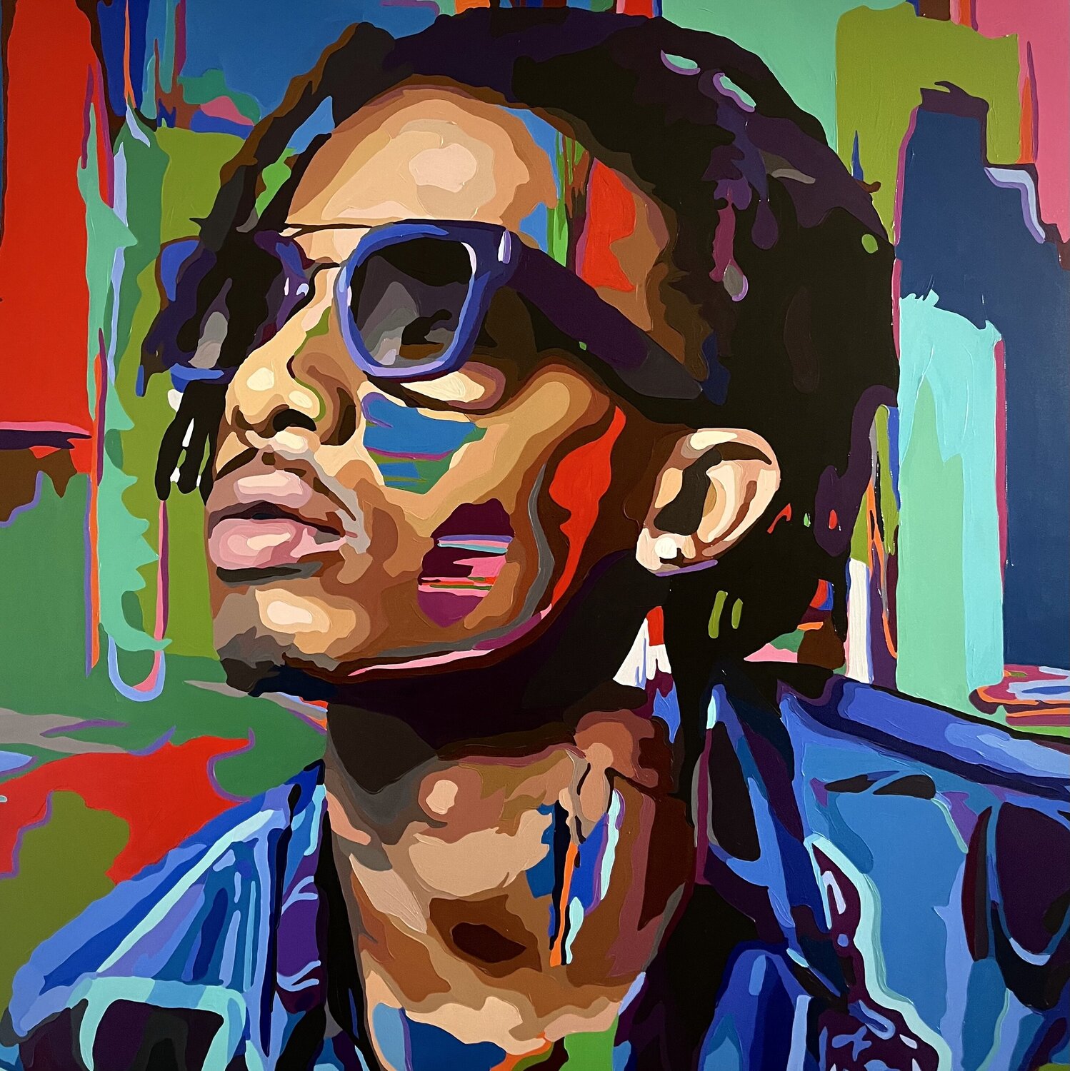 Reggaeton Nana Artamonova Original painting for sale