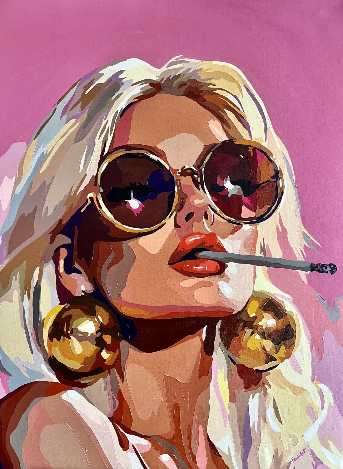Provocateur Nana Artamonova Original painting for sale