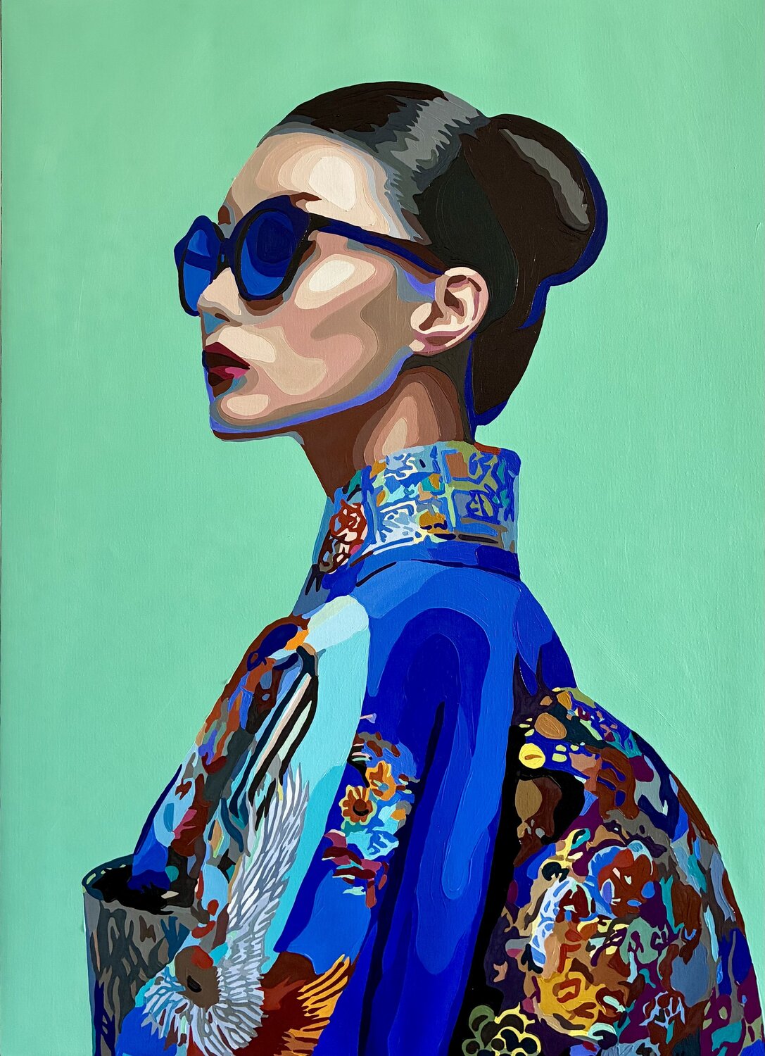 YUKIYO ICON Nana Artamonova Original painting for sale