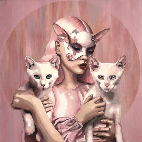 Catactivist II by Gema Alvaro, Painting for Sale on Select