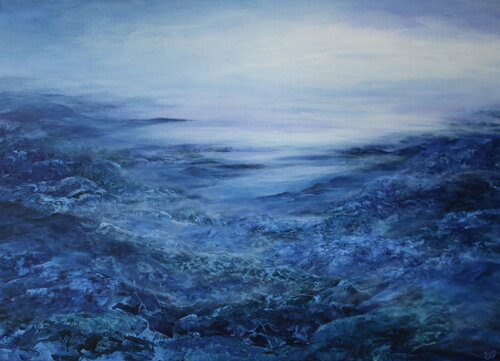 Bluescape by Ulrike Schmelter, Painting for Sale on Select