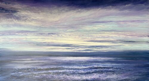 Lilac Seas by Ulrike Schmelter, Painting for Sale on Select