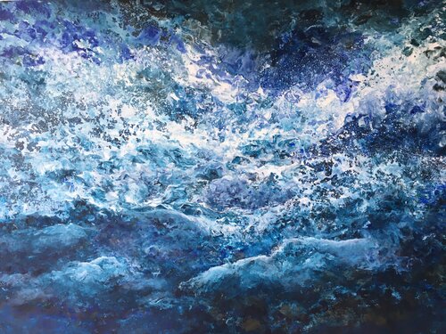 Aquatic by Ulrike Schmelter, Painting for Sale on Select