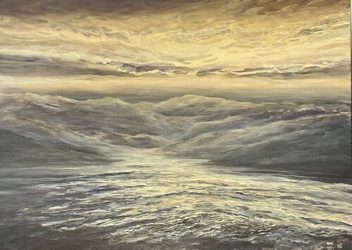 Day goes by by Ulrike Schmelter, Painting for Sale on Select