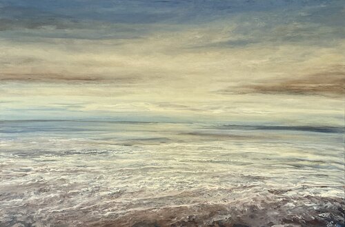 Golden Seas by Ulrike Schmelter, Painting for Sale on Select