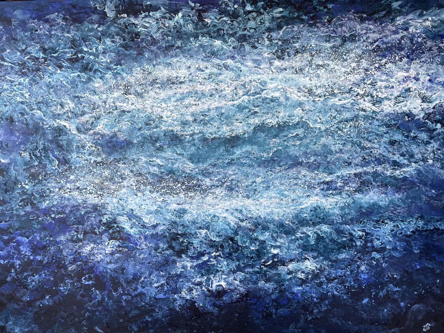 Seas and Tides Ulrike Schmelter Original painting for sale