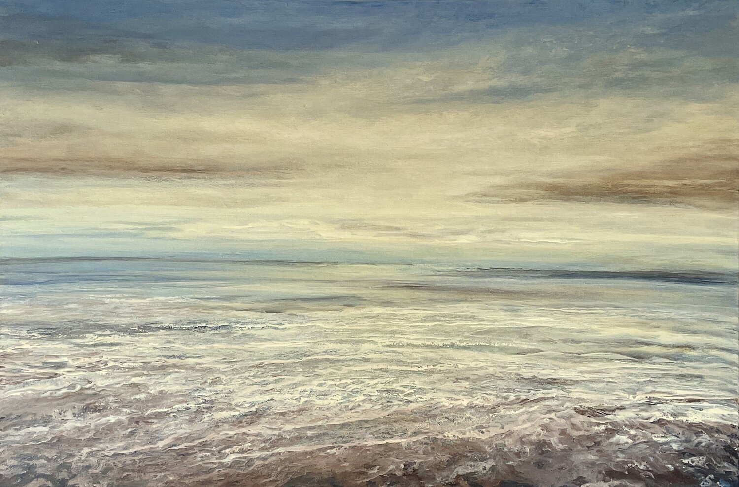 Golden Seas Ulrike Schmelter Original painting for sale