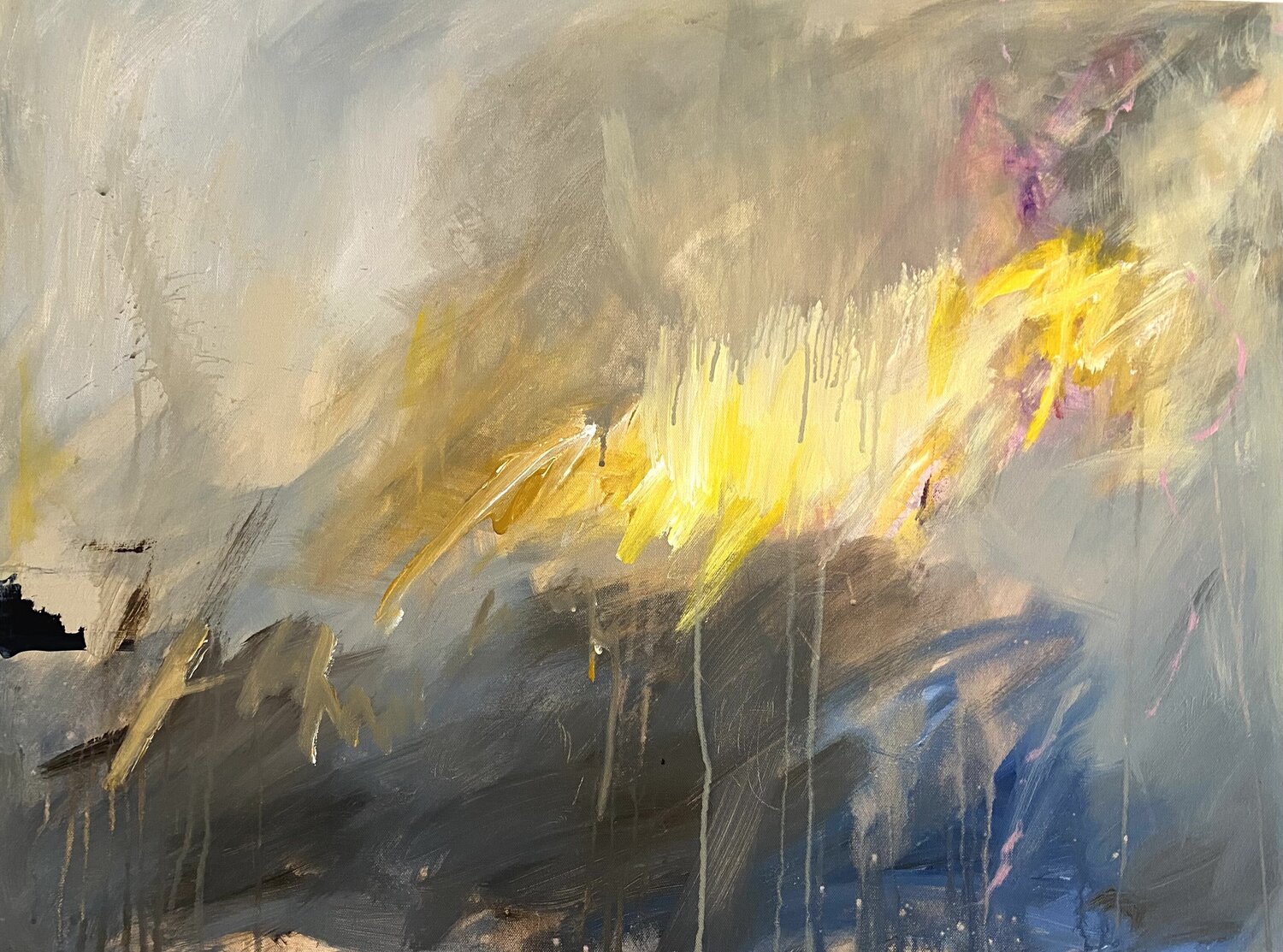 'When He Speaks In The Thunder, The Heavens Roar With Rain' Dale Pattenden Original painting for sale