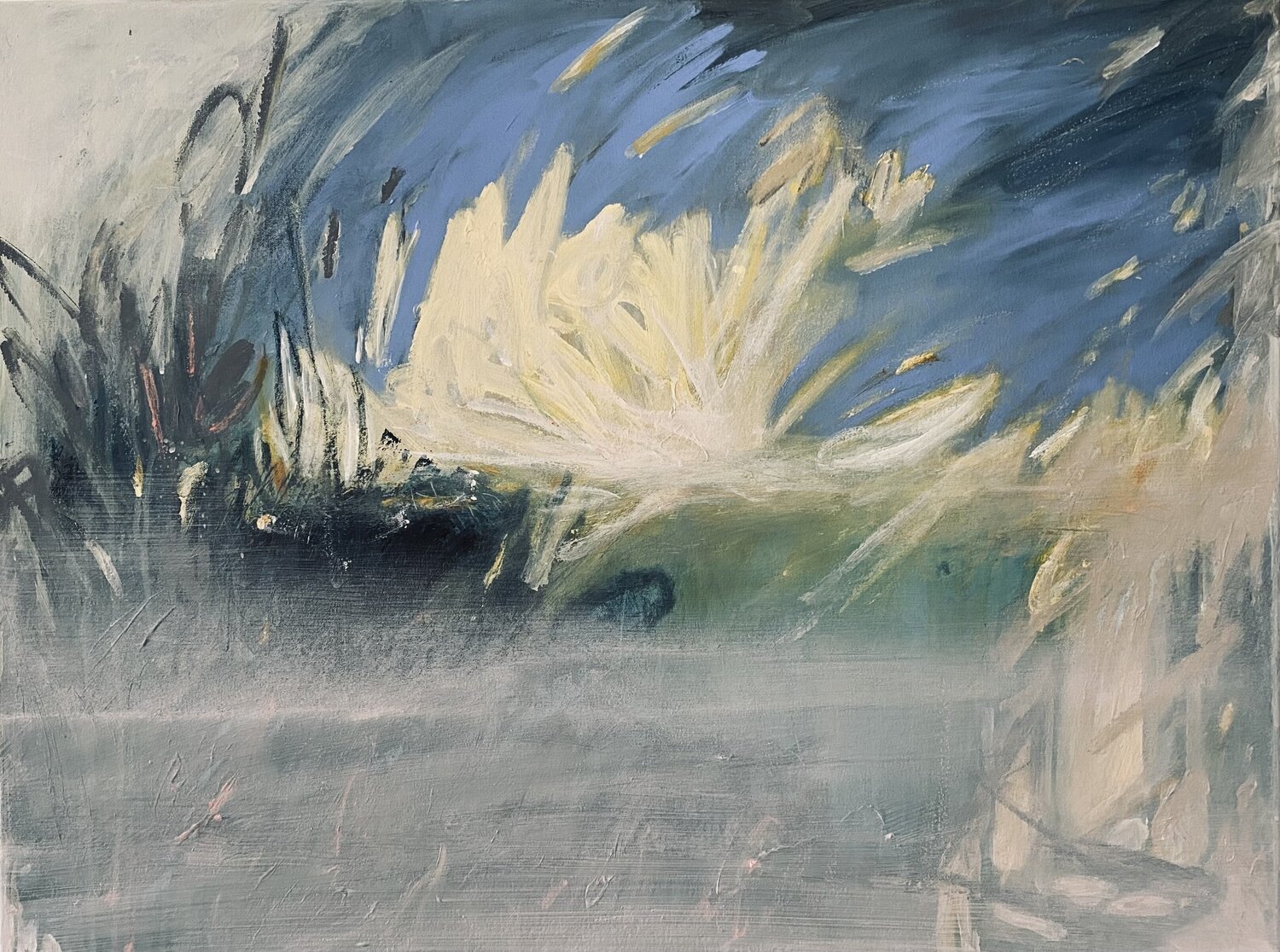'Rowing with Dolphins' Dale Pattenden Original painting for sale