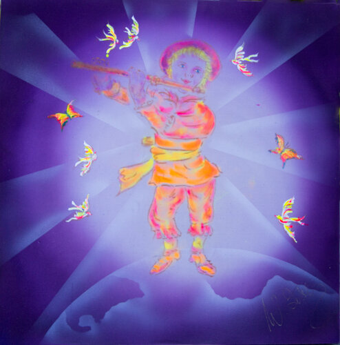 Musikant 10 by Walter Zettl, Painting for Sale on Select