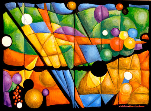 AA225 dit las groseilles by Michel Constant, Painting for Sale on Select