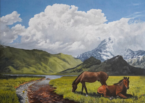 Resting by Pavol Zlatovský, Painting for Sale on Select
