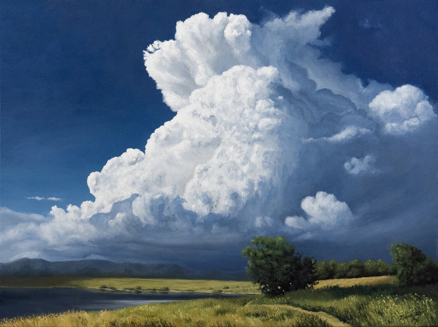 Epic Skies Pavol Zlatovský Original painting for sale