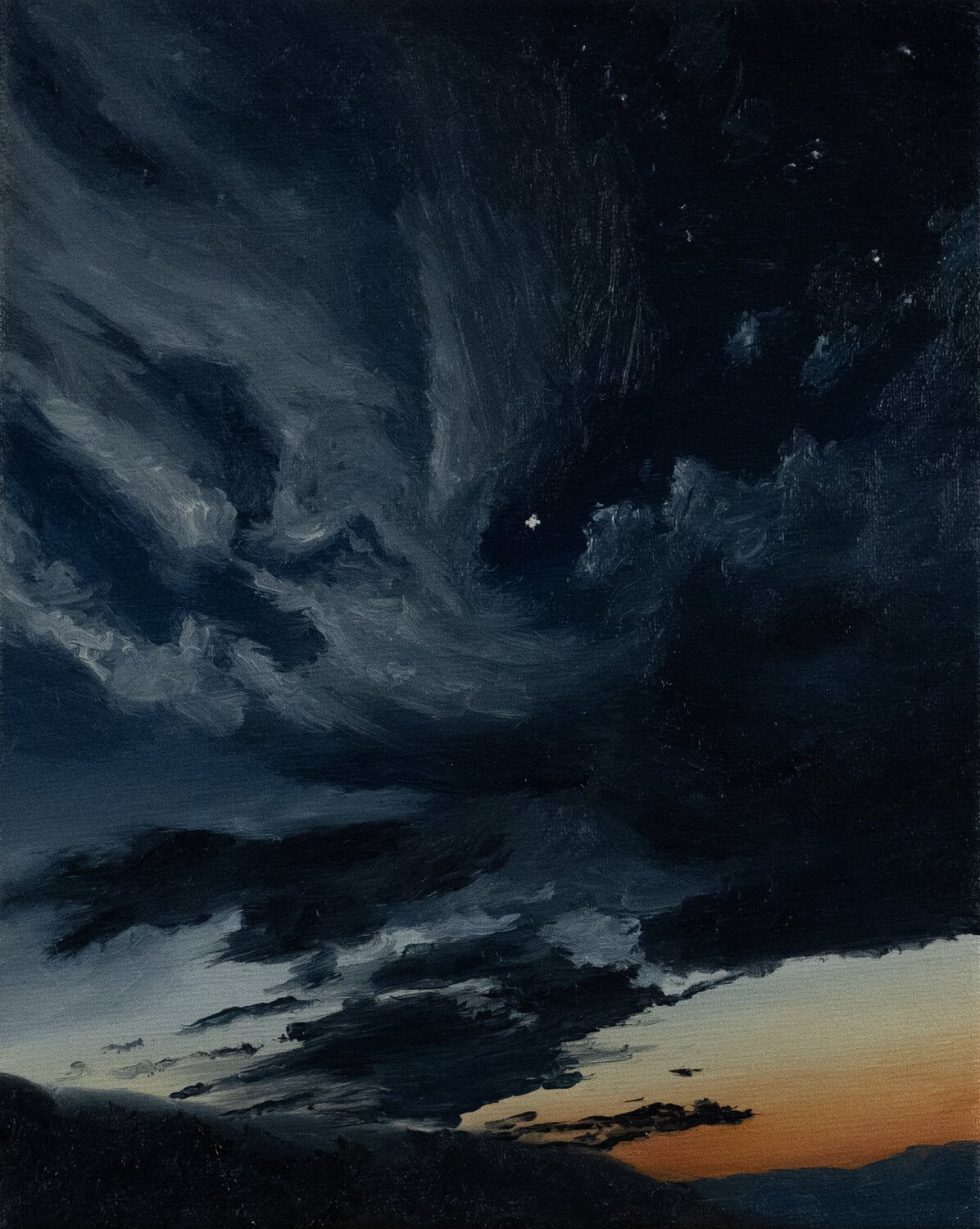 Nocturno Pavol Zlatovský Original painting for sale