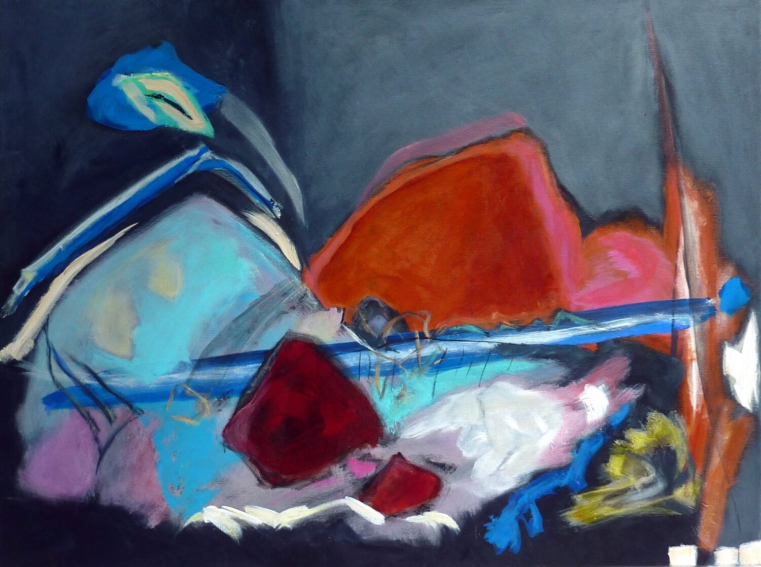 ABEND IN DEN BERGEN Brigitte Struif Original painting for sale