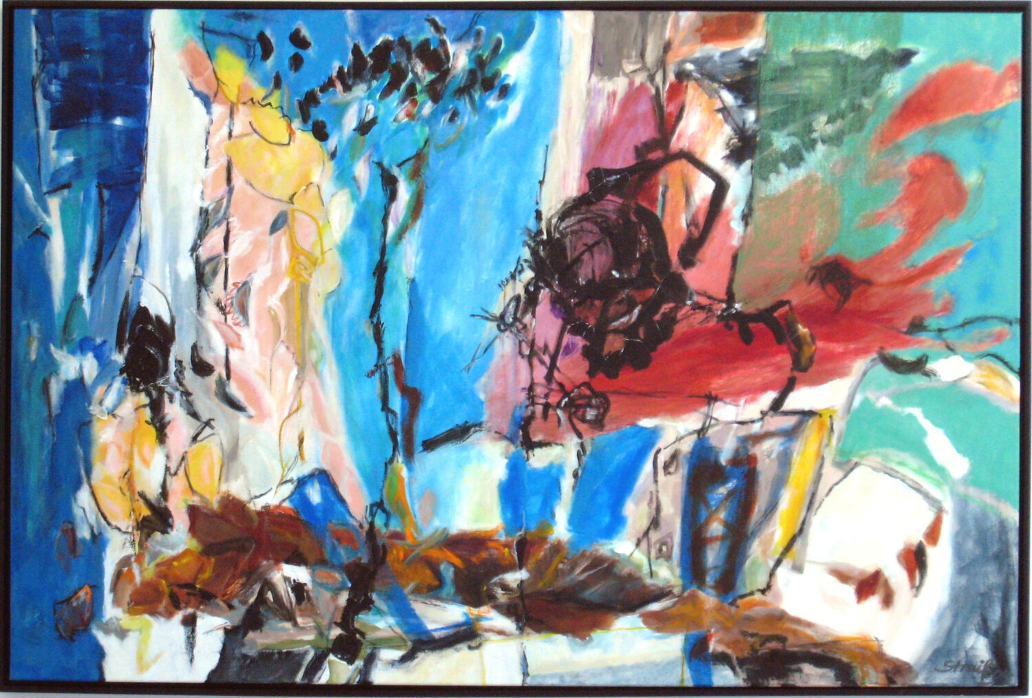 DAS NELKENFELD Brigitte Struif Original painting for sale