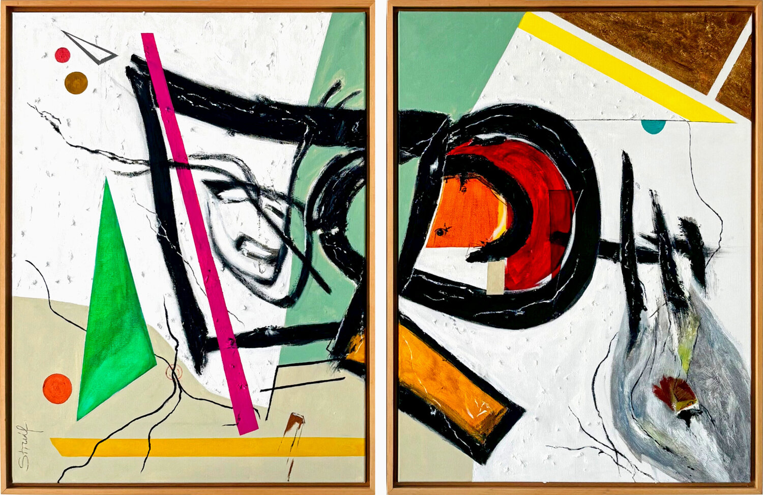 GEDANKEN-KAPRIOLEN Brigitte Struif Original painting for sale