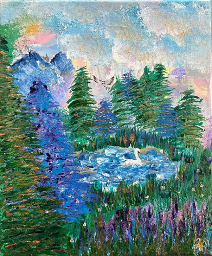 Glimpse into Being II by Linda Hoffmann, Painting for Sale on Select