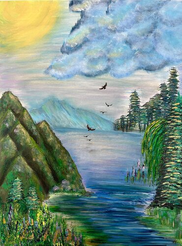 Nature's Serenity by Linda Hoffmann, Painting for Sale on Select
