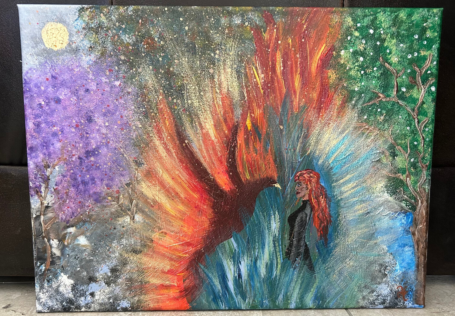 Der Ausbruch Linda Hoffmann Original painting for sale