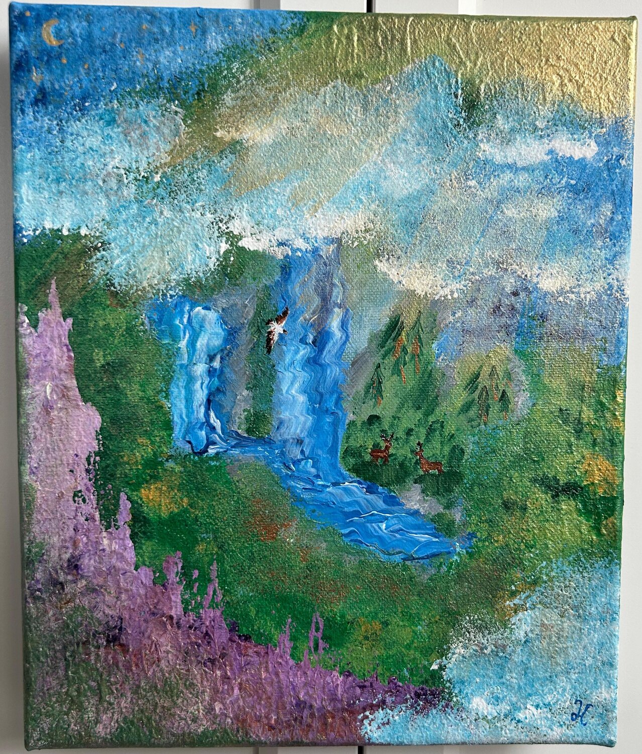 Glimpse into Being I Linda Hoffmann Original painting for sale