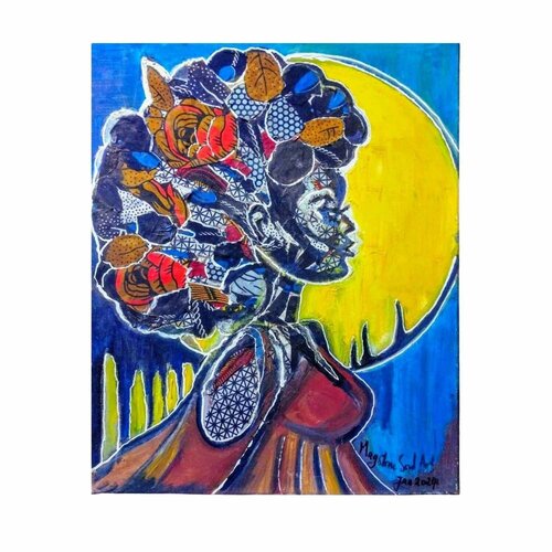 Queen by Marthe Ngandu, Painting for Sale on Select