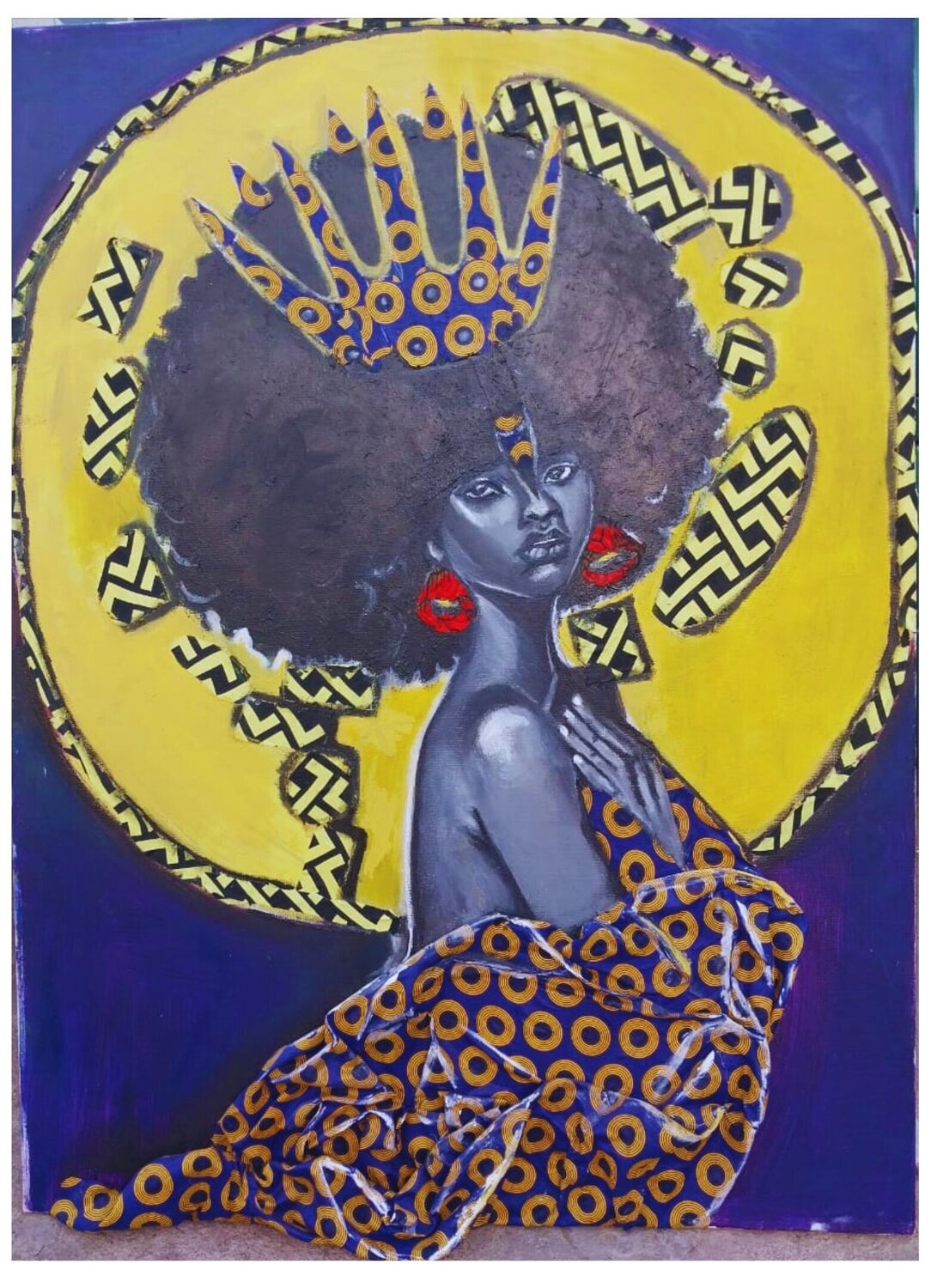 Majestic Aura Marthe Ngandu Original painting for sale