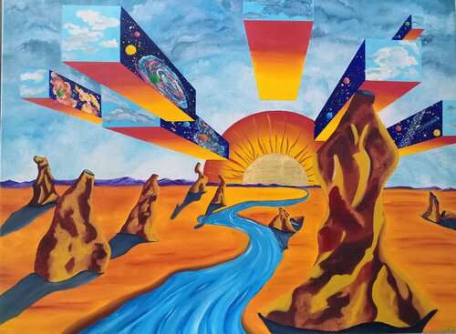 Roaming the desert by Corey Hayes, Painting for Sale on Select