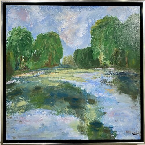 The Color of Water 1 by Suzanne Kubach, Painting for Sale on Select