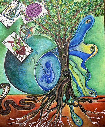 L’éveil de l’âme by Sam l’encre de l’âme, Painting for Sale on Select