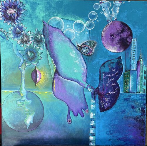 Respire et nécrose by Sam l’encre de l’âme, Painting for Sale on Select