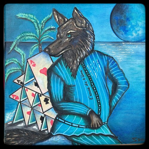 Âme de loup by Sam l’encre de l’âme, Painting for Sale on Select