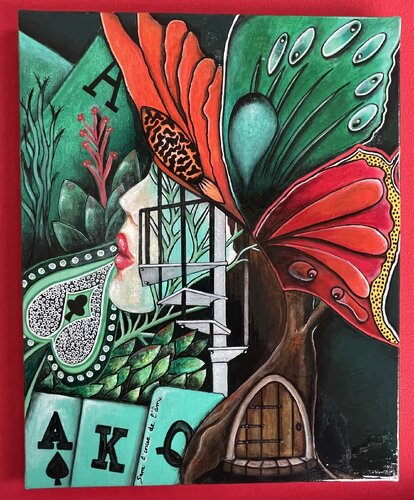 L’escalier des âmes by Sam l’encre de l’âme, Painting for Sale on Select