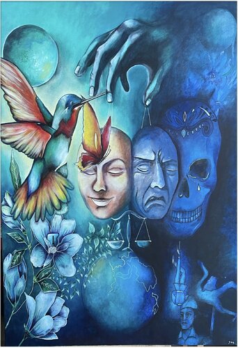Nous contre Nous by Sam l’encre de l’âme, Painting for Sale on Select