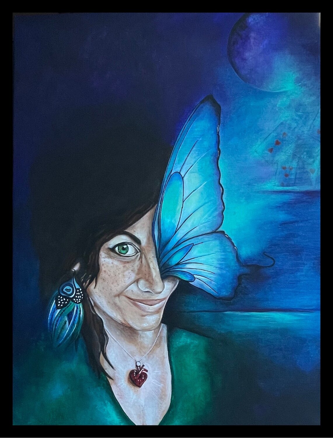 Autoportrait Sam l’encre de l’âme Original painting for sale