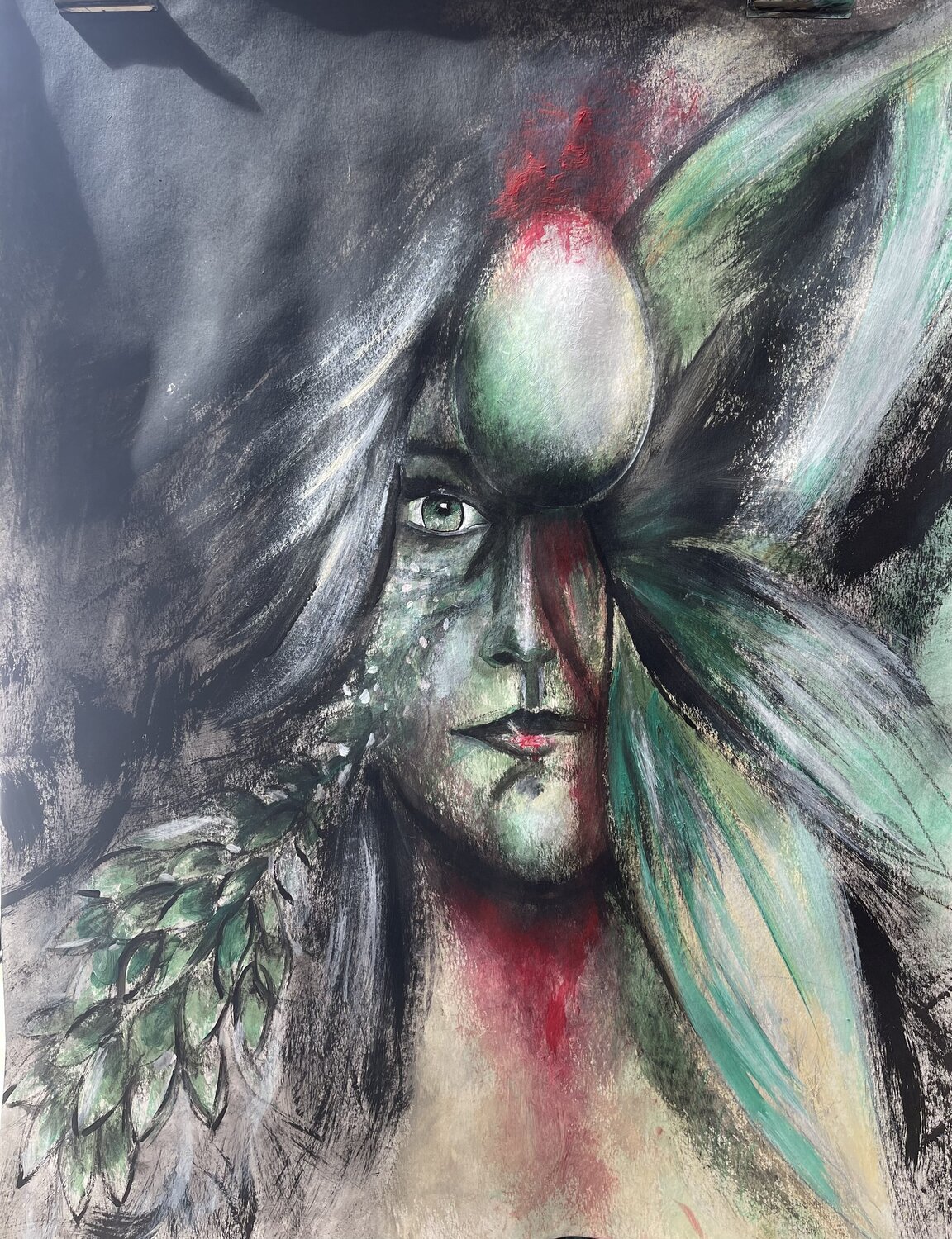 GESTATION « chamboulement énergétique » Sam l’encre de l’âme Original painting for sale