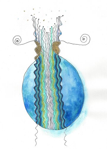PEACE SEED "BODENSEE" by Gudrun KARGL, Drawing for Sale on Select