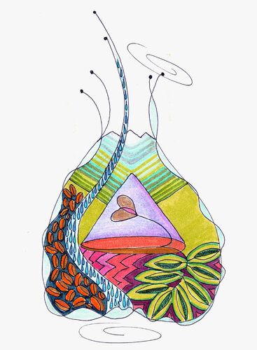 PEACE SEED "DANIELSBERG" - Austria by Gudrun KARGL, Drawing for Sale on Select