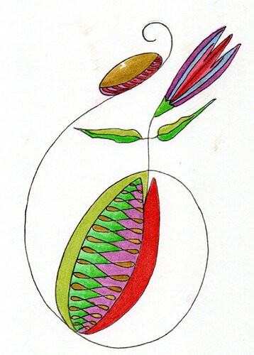 PEACE SEED "GOZO" by Gudrun KARGL, Drawing for Sale on Select