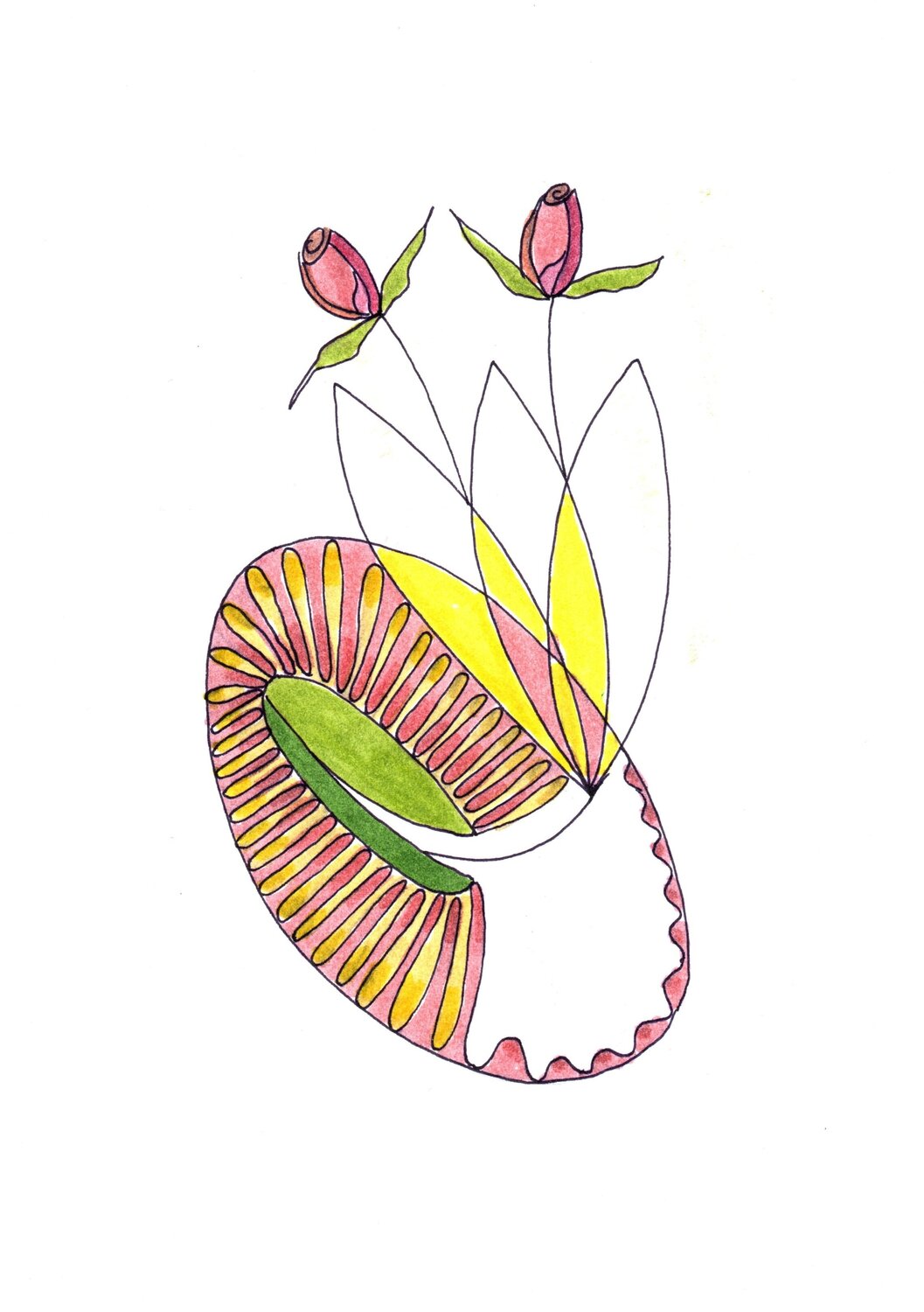 PEACE SEED "WE ARE PEACE" Gudrun KARGL Drawing for sale