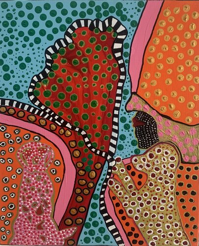 He keeps an eye on you by Charlotte Seuntjens, Painting for Sale on Select