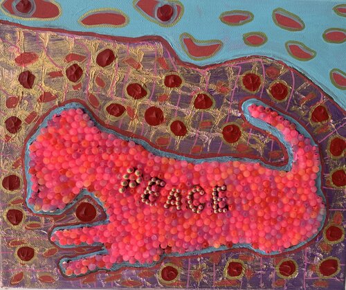 DOG PEACE by Charlotte Seuntjens, Painting for Sale on Select