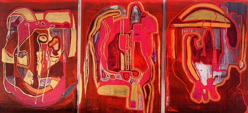 Three belongs together by Charlotte Seuntjens, Painting for Sale on Select
