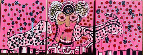 Keep the balls in the air by Charlotte Seuntjens, Painting for Sale on Select