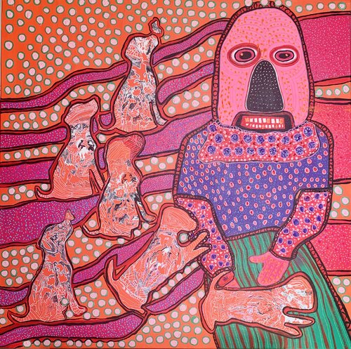 Don't touch me by Charlotte Seuntjens, Painting for Sale on Select